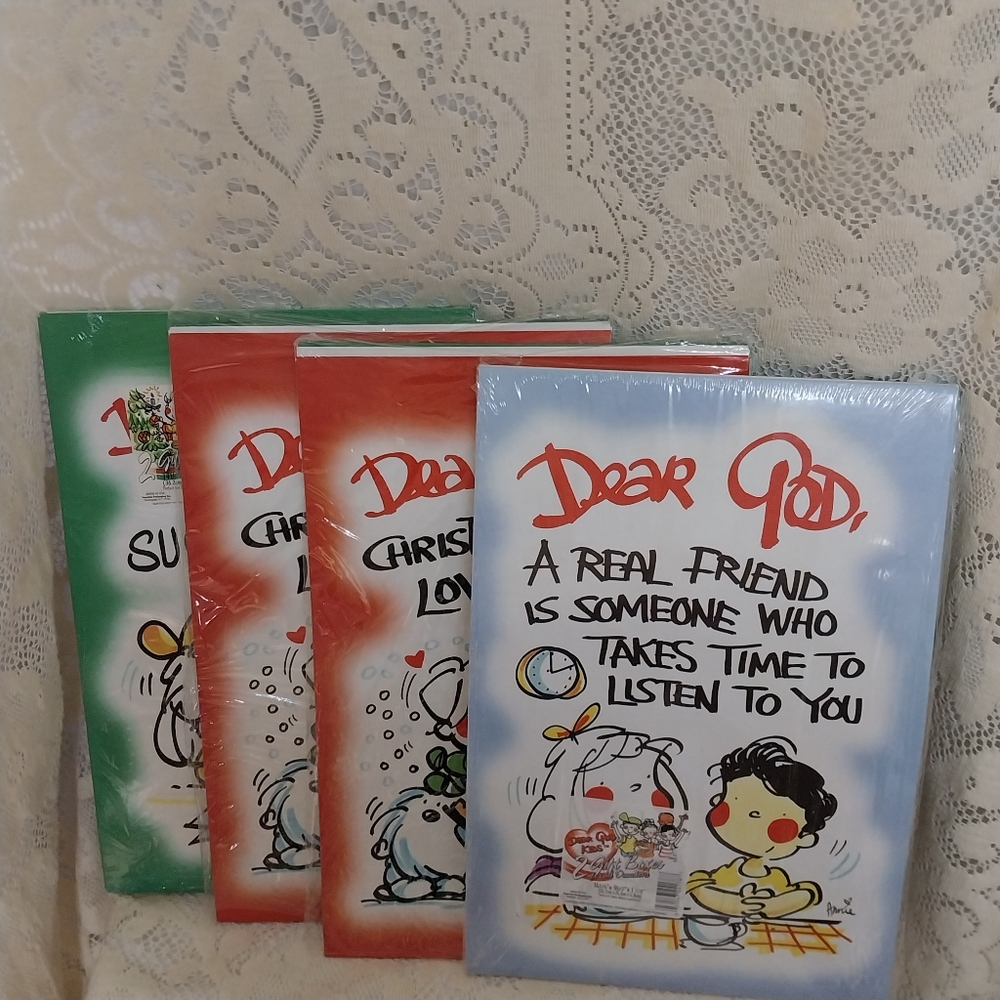 8 Boxes Vintage Dear God Kids Gift Box Set Christmas Love Real Friend Boxes